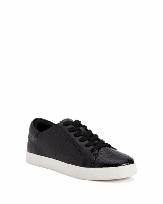 Katy Perry Synthetic The Rizzo Lace-up Round Toe Sneakers in Black | Lyst