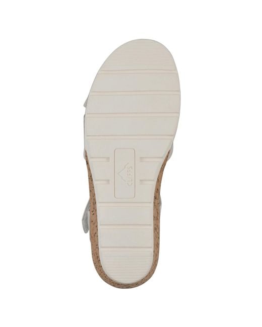 White Mountain White Tinna Wedge Sandals