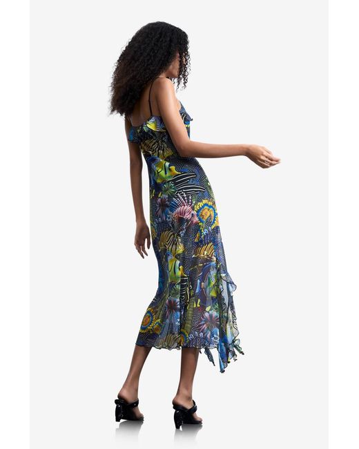 Desigual Dress Designed By Mr. Christian Lacroix in Green