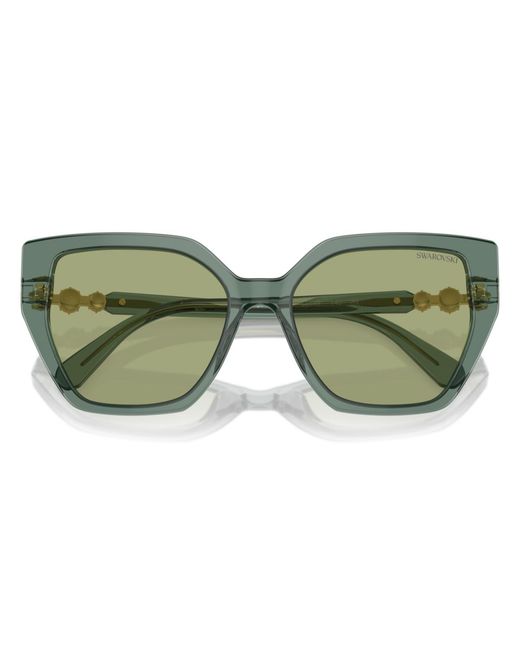 Swarovski Green Sunglasses