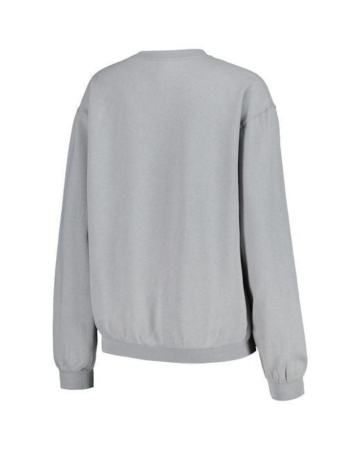 Soft As A Grape Gray San Francisco Giants Pigment Dye Pullover Sweatshirt