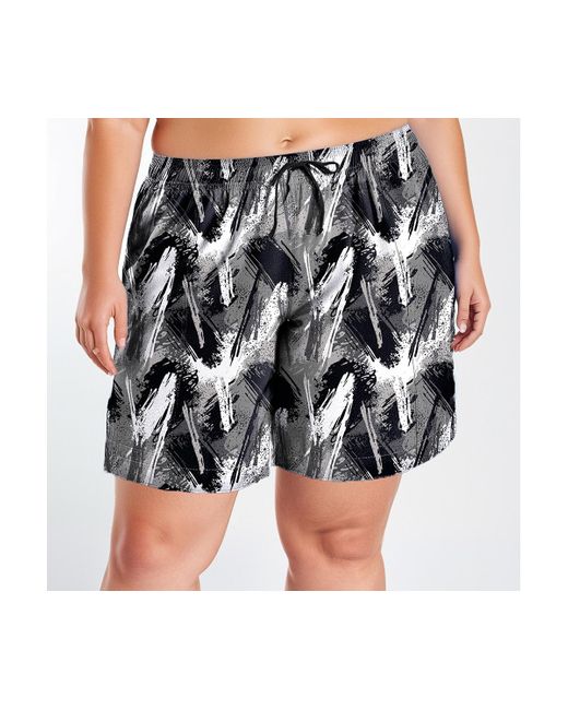 Calypsa Black Plus Size 7" Board Shorts