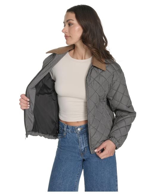 Levi's Gray Regular Diamond Quilted Jacket