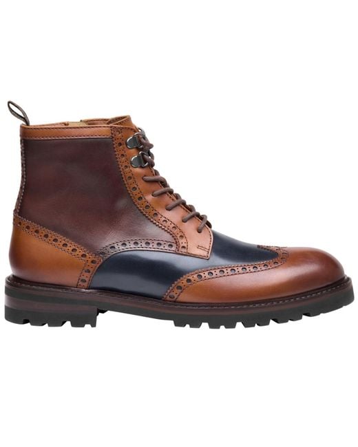 Johnston & Murphy Brown Britton Wingtip Boots for men