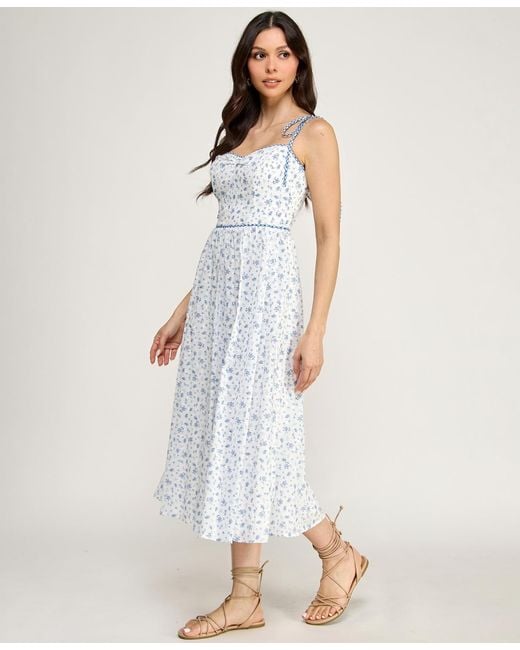 off the shoulder floral maxi dress Blue Boho Paisley Print Off Shoulder Maxi Dress Blue / L