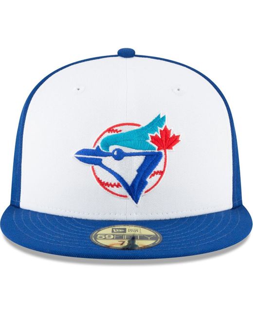 KTZ Toronto Blue Jays Cooperstown Collection Wool 59fifty Fitted Hat for men
