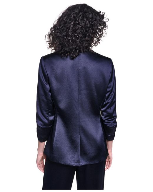 Karl Lagerfeld Blue Collared One-button Jacket