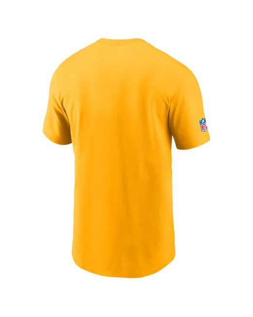 Nike Yellow Pittsburgh Steelers 1933 Alt Pack Onside Conversion Performance T-shirt for men