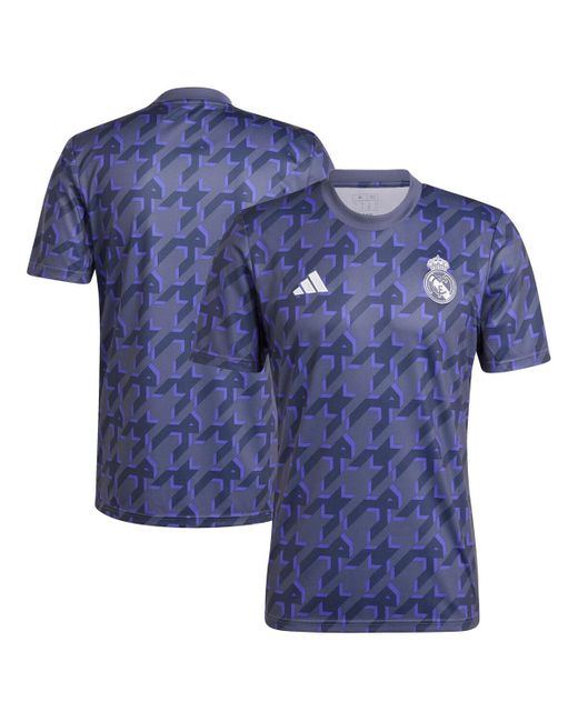 Adidas Blue Real Madrid 2023/24 Pre-match Top for men