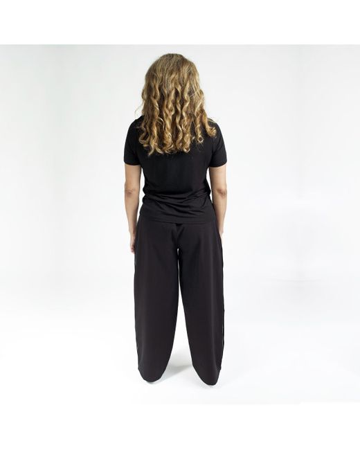 Sparkies Black Plus Size Adaptive Pants With Full Side Seam Opening