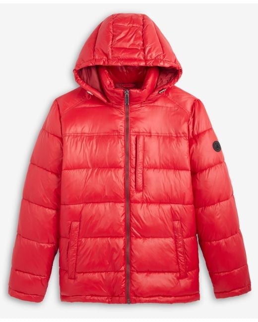 Michael Kors Red Puffer Jacket for men