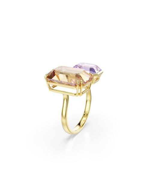 Swarovski White Millenia Gold-tone Plated Open Ring
