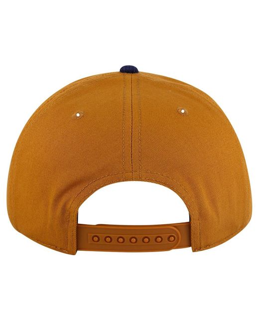 American Needle Tan/deep Sea Blue Seattle Kraken Burnett Adjustable Hat for men
