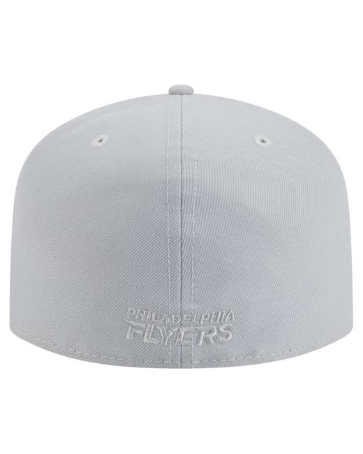 KTZ Gray Philadelphia Flyers Color Pack A-frame 59fifty Fitted Hat for men
