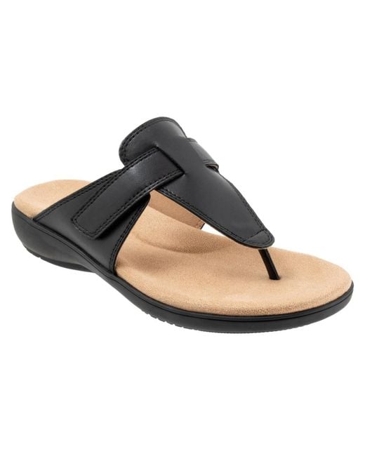 Trotters Black Robin Sandal