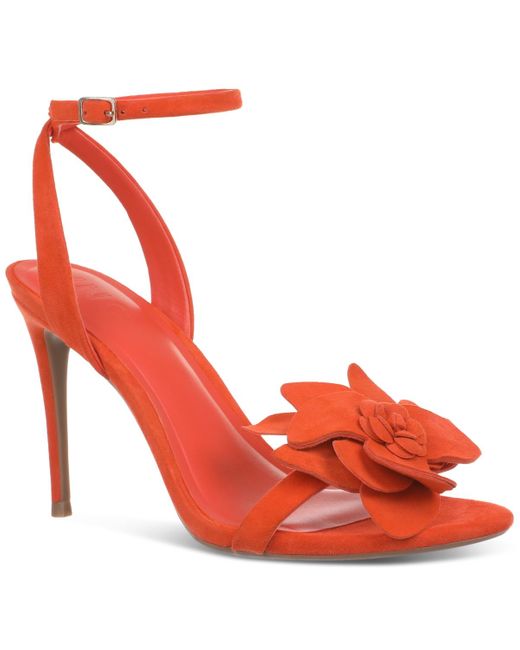 INC International Concepts Red Devynn Flower Dress Sandals