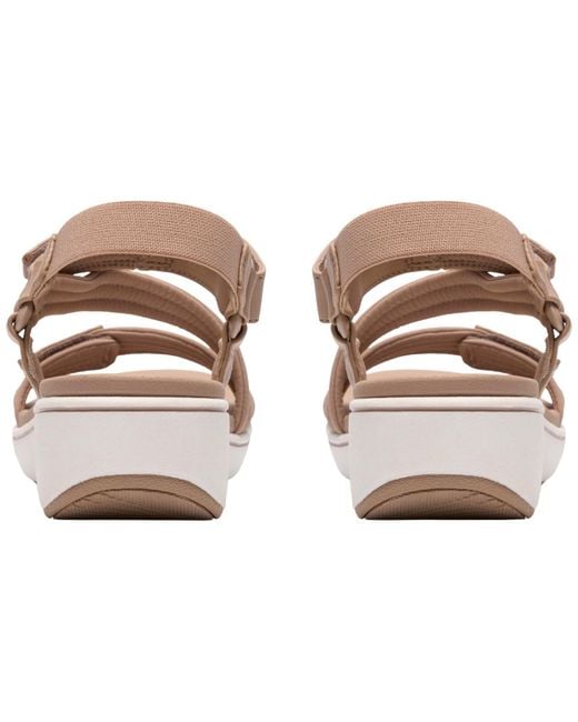 Clarks White Cloudsteppers Round Toe Wedge Als