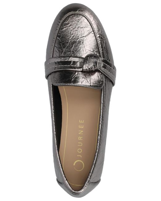 Journee Collection Black Marci Slip On Flats