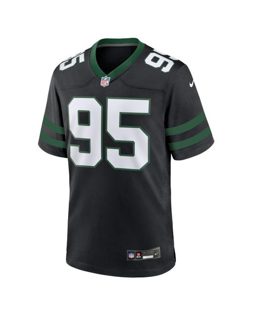 Nike Black Quinnen Williams Legacy New York Jets Alternate Game Jersey for men