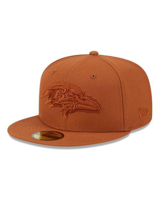 KTZ Brown Baltimore Ravens Color Pack 59fifty Fitted Hat for men
