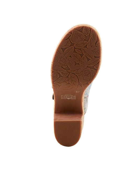 L'ARTISTE Multicolor Teetimer Platform Sandal