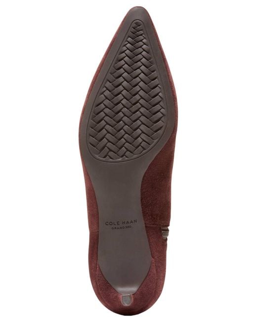 Cole Haan Red Go-to-janece Pointed Toe Dress Boots