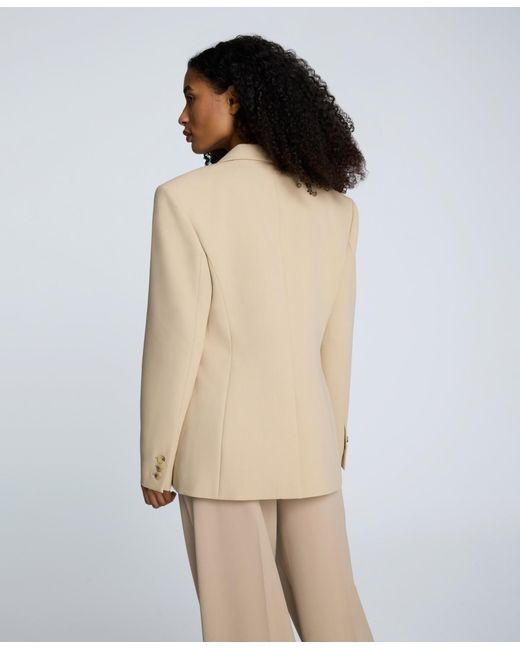 Kenneth Cole Natural Luxe Twill Slim One-button Jacket