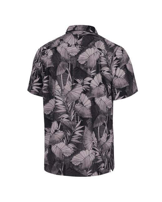 Tommy Bahama Gray Georgia Bulldogs Big Tall Coast Nuevo Fronds Islandzone Button-up Shirt for men