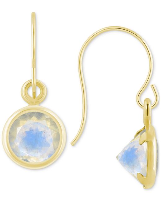 Macy's Blue Created Sapphire Oval Stud Earrings (1-1/2 Ct. T.w.