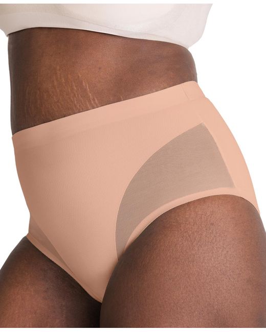 Shapermint Essentials Brown Mesh Shaper Brief 51001