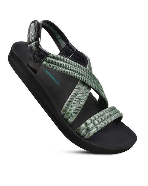 AEROTHOTIC Black Hadal S Comfortable Slingback Sandal