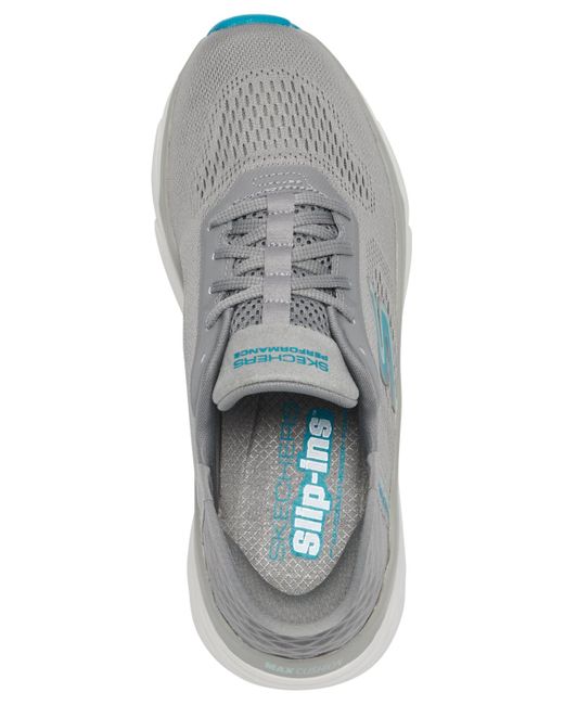 Skechers Gray Slip-ins Max Cushioning Walking Sneakers From Finish Line