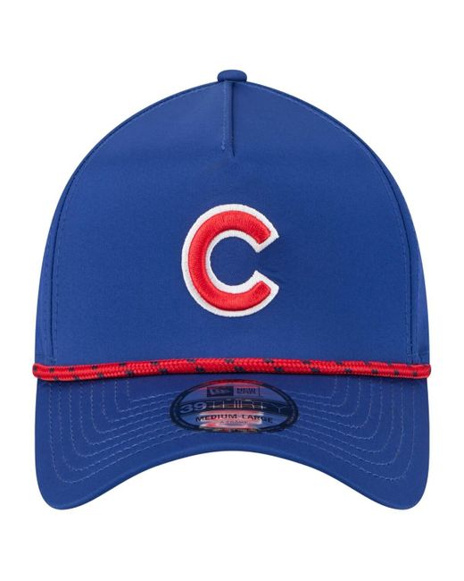 KTZ Blue Chicago Cubs 39thirty A-frame Perforated Flex Hat for men