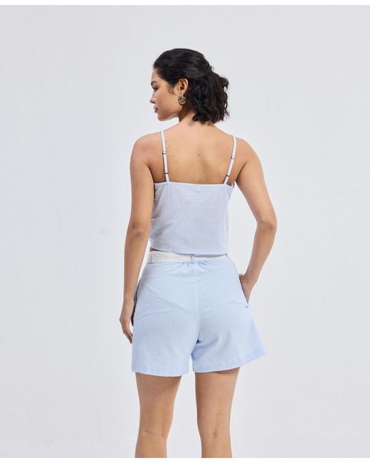 REISTOR Blue Regular Fit Shorts