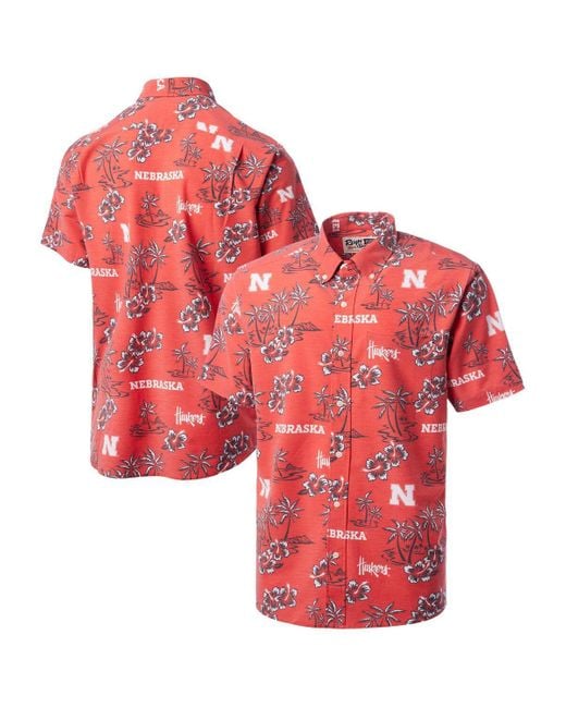 Reyn Spooner Red Nebraska Huskers Kekai Classic Tri-blend Button-down Shirt for men