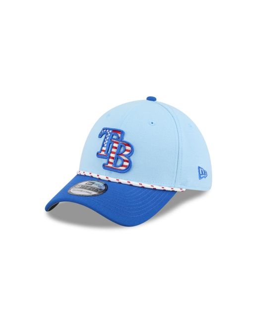 KTZ Light Blue/blue Tampa Bay Rays 2025 Fourth Of July 39thirty Flex Hat for men