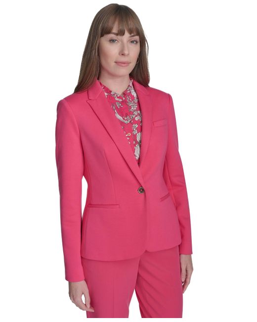 Tommy Hilfiger Pink One-button Blazer