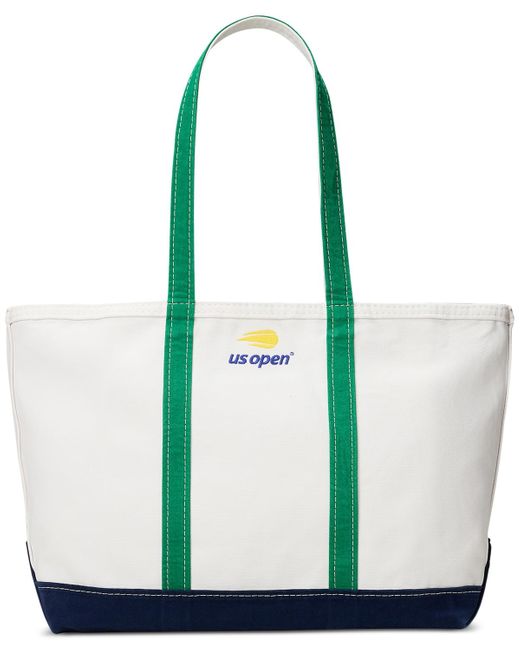 Polo Ralph Lauren White Us Open Canvas Tote