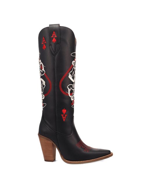 Dingo Black Molly Leather Harness Boot