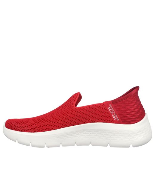Skechers Red Slip Ins Go Walk Flex Relish Slip On Walking Sneakers From Finish Line