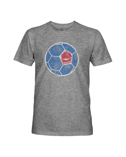 1863fc Gray Paris Saint-germain Retro Color Badge Vintage Tri-blend T-shirt for men