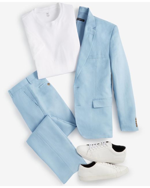 INC International Concepts Blue Luca Slim Fit Blazer for men