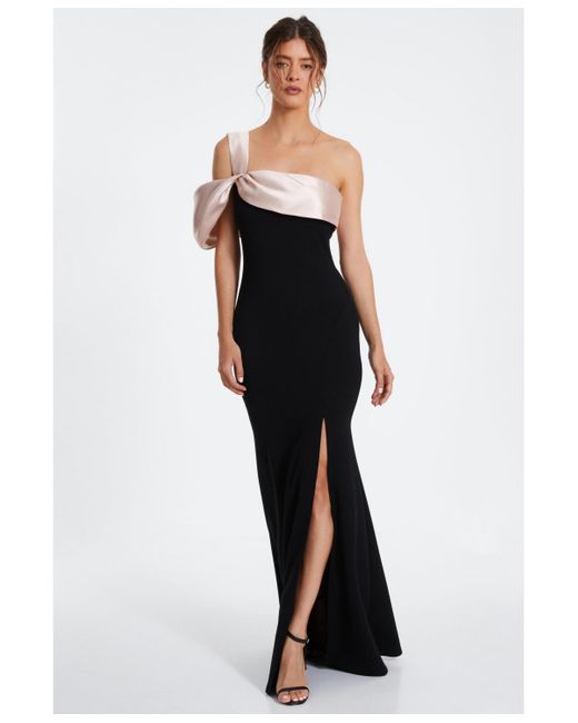 One shoulder fishtail maxi dress sale