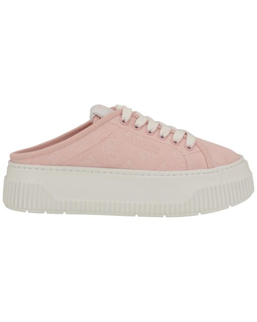 Guess Pink Nudge Platform Mule Sneakers