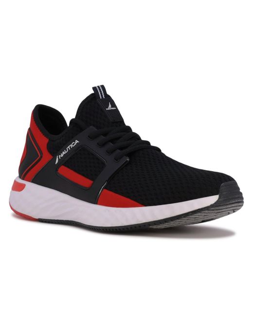Nautica Arano Sneakers in Black, Red 1 (Black) for Men | Lyst
