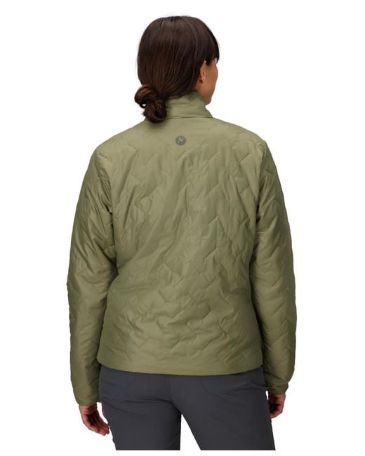 Marmot Green Monoquilt Elastic-bound Cuff Jacket