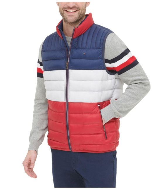 tommy hilfiger men's quilted vest