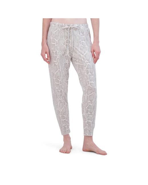 Tahari Gray Drawstring jogger Pajama Pant