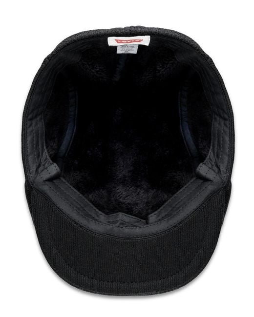 Levi's Black Flat Top Hat for men