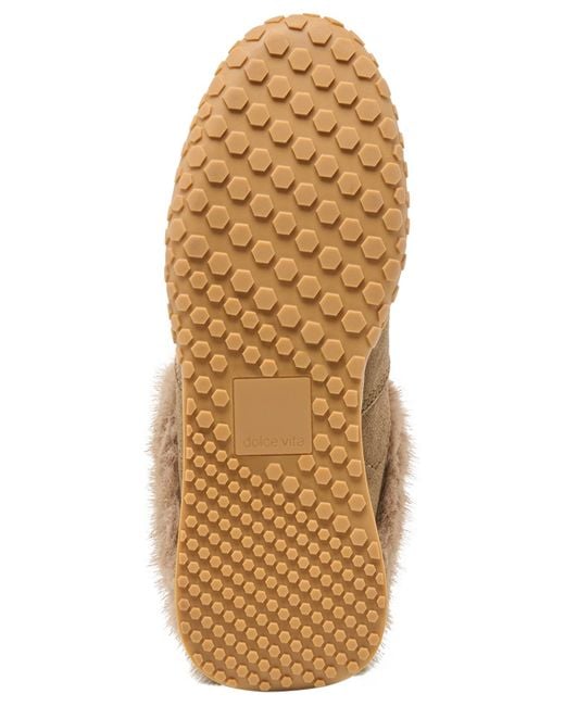 Dolce Vita Natural Izzey Plush Cozy Retro Slides Sneakers